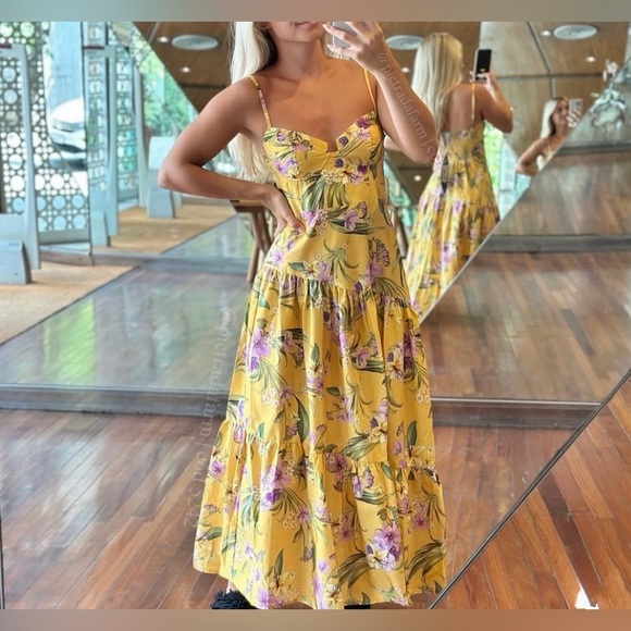 FARM Rio Flowers Long Dress Size XL - Picture 3 of 11